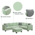 thumbnail image 5 of Modular Sectional Sofa with Ottoman, Cosymart Living Room Sets Sofa Couch for Home, Green, 5 of 7