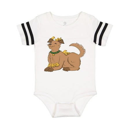 

Inktastic Cute Brown Dog with Easter Chicks Gift Baby Boy or Baby Girl Bodysuit