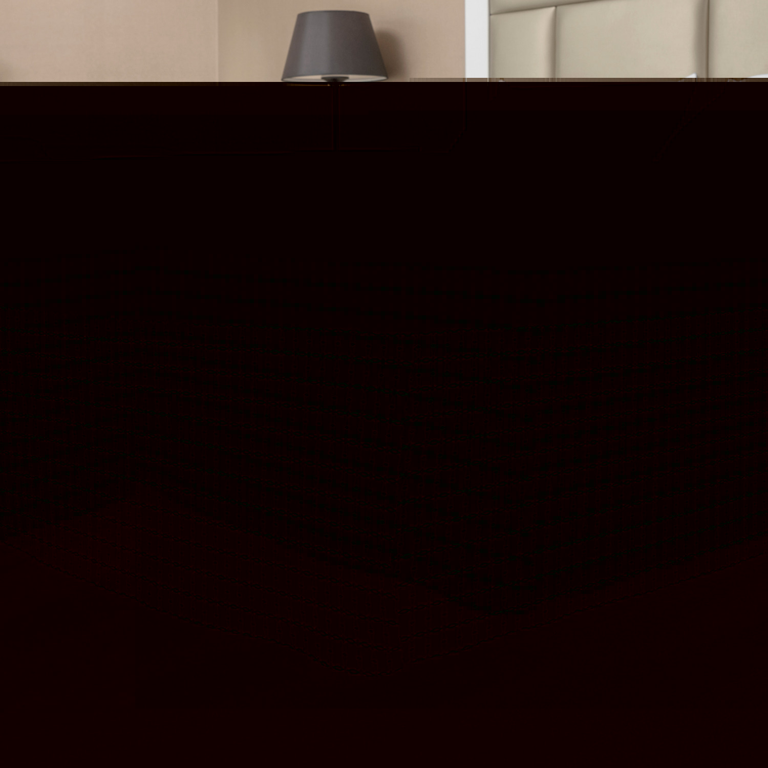 thumbnail image 1 of Abstract Bed Skirt, Continuous Intricate Elements Chain Motifs Illustration on Plain Backdrop, Elastic Bedskirt Dust Ruffle Wrap Around for Bedding Decor, 4 Sizes, White Multicolor, by Ambesonne, 1 of 2