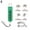 Green, variant on Cordless Plastic Welder 100W Rapid Heating Hot Stapler Gun For Car Bumper Repair One Hand Operation Precise Welding Tool For Dashboard Headlight