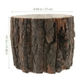 thumbnail image 2 of Beaupretty Wooden Flower Pot Wood Bark Planter Rustic Design Planting Home Decor 1 Set, 2 of 6