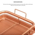 thumbnail image 4 of Kitchen Deep-fried Food Drain Basin Rectangle Crispy Tray Filter Mesh Fresh-keeping Basket Non-stick Oil Pan, 4 of 10