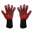 thumbnail image 4 of Guantes para asar resistentes al calor, guantes para barbacoa 1472 ℉ Guantes para hornear con calor Guantes para asar Instalación sin esfuerzo Jadeshay A, 4 of 8