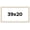 Charleston White, variant on 39x20 Frame White Real Wood Picture Frame Width 0.75 inches | Interior Frame Depth 0.5 inches |