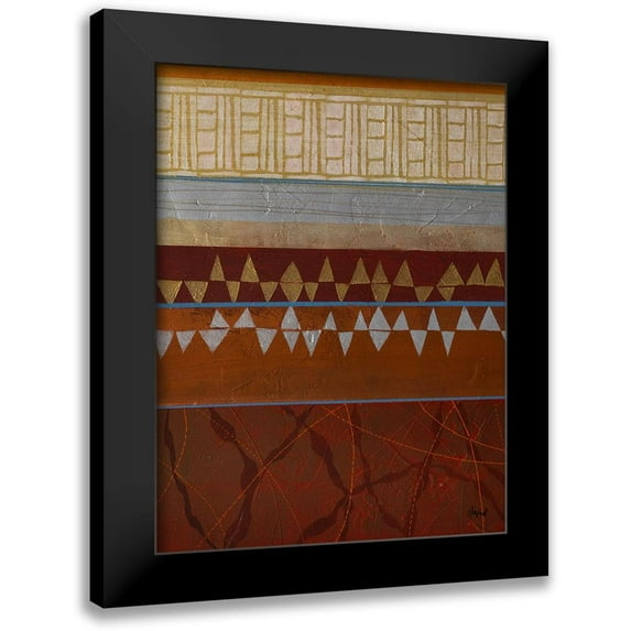 Hafod, Danielle 12x14 Black Modern Framed Museum Art Print Titled - Tribal 2