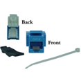 thumbnail image 1 of Cat6 Keystone Jack  Blue  Toolless  RJ45 Female, 1 of 1