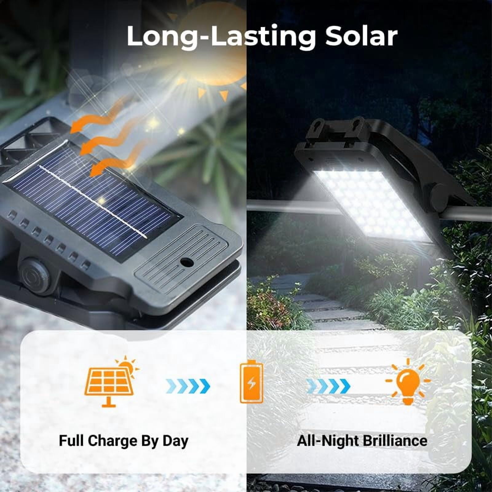 8-Pack Solar Clip Light with Motion Sensor, 2026 New Portable Outdoor LED Lights for Camping, Adjustable Clip-On Garden Fence Light