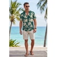 thumbnail image 6 of COOFANDY Men's Floral Hawaiian Button Down - Short Sleeve Tropical Summer Beach Shirt, 6 of 9