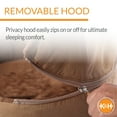 thumbnail image 5 of K&H Pet Products Self-Warming Kitty Bed Hooded Chocolate/Tan Small 16 Inches, 5 of 8