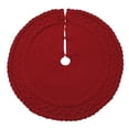thumbnail image 1 of Event & Party Knit Skirt for Festive Celebrations - Modern Minimalist Design for Xmas Holiday Parties 48 Inch Length Red, 1 of 5