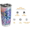 thumbnail image 5 of 20oz Butterfly Gifts for Women, Valentines Day Gifts for Her, Coffee Thermos For Women, Coffee Gifts for Women, Colorful Rainbow Butterfly Tumbler Cup, Insulated Travel Coffee Mug with Lid, 5 of 6