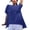 Blue, variant on MEICHEN Cotton and Linen Pure Color Irregular Bottom Short Sleeved T Shirt Summer Fashion Clothing for Women
