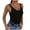 Black, variant on YYDGH Women's Summer Tank Top Sexy V Neck Sleeveless Cotton Ribbed Camisole Shirts Basic Casual Workout Tees White S