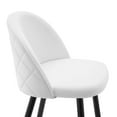 thumbnail image 5 of Modway Cordial Performance Velvet Counter Stools - Set of 2 in White, 5 of 10