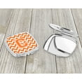 thumbnail image 3 of Letter C Chevron Orange and White Compact Mirror CJ1046-CSCM, 3 of 4