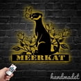 thumbnail image 2 of Handmadetneonsign Meerkat Metal Wall Art Light, Meerkat Metal Sign Wall Decor, Meerkat Metal Decor, 2 of 5