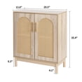 thumbnail image 7 of RichYa Rattan Sideboard Cabinet for Kitchen,Living Room,Dinning Room,Buffet-Natural, 7 of 7