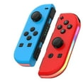 thumbnail image 1 of Manettes pour Nintendo Switch, Remplacement pour Manette Switch avec Led Rgb, Turbo Réglable & Vibration, Bleu/rouge, 1 of 4