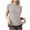 Gray, variant on Women's Tops, Workout Tops for Women Loose Fit Open Back Split Twist Crewneck Short Sleeve Tshirts Comfy Athletic Yoga Tee Cover Up