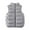 Grey, variant on Kid Down Vest Boys Girls Lightweight Solid Color Sleeveless Vest Water-Resistant Packable Winter Puffer Jacket Quilted Full Zip Outerwear