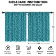 thumbnail image 2 of Blackout Kids Curtains,Teal Christmas Snowflake Pattern Childrens Insulated Curtains Set Of 2,Bedroom Essentials,Toddler Room Decor 42"x54", 2 of 5