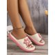 thumbnail image 1 of New Summer Sweet Floral Lightweight Soft Bottom Anti-Slip Plastic Household Slippers For Women, 1 of 5