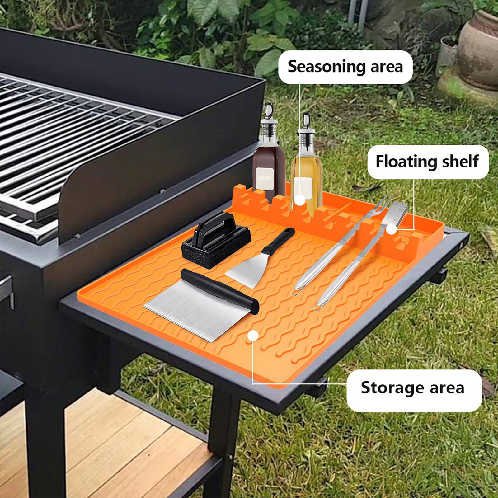 Gnwei Non Stick Baking Cooking Mat - 16x11.5" Silicone Baking Mat, for Roasting, BBQ & Pastry Making - Oven and Microwave Bacon Cooker Food Grade, Flexible & Easy-to-Clean