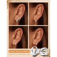 thumbnail image 5 of YEUOYEA 3 Pairs Small Gold Hoop Earrings Set for Women, 14K Gold Plated Hypoallergenic Dainty Cute Huggie Hoops, Jewelry Gift, 5 of 5