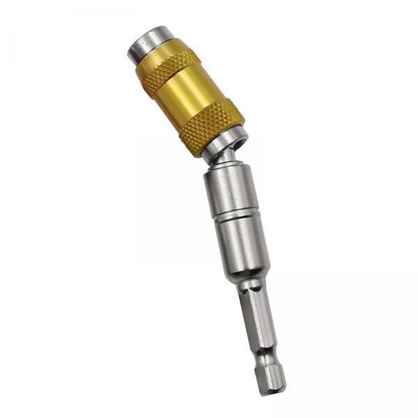 Almencla 2xMagnetic Pivoting Bit Tip Swivel Screw Bit Steel Accessory Drill Holders Yellow