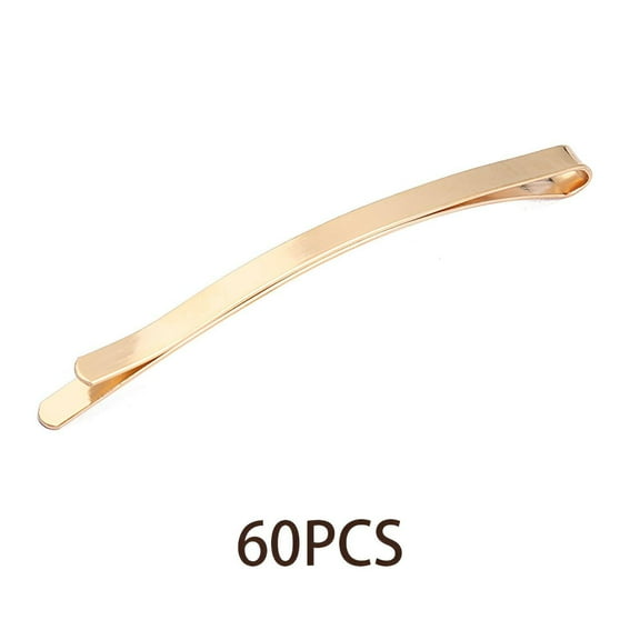 DESIGNICE 60Pcs Bobby Pins for Women,Golden Wave Design,Elegant and Unique Hair Pins,5.5Cm in Length,Suitable for Various Hairstyles Silver Hair Accessories,Gold