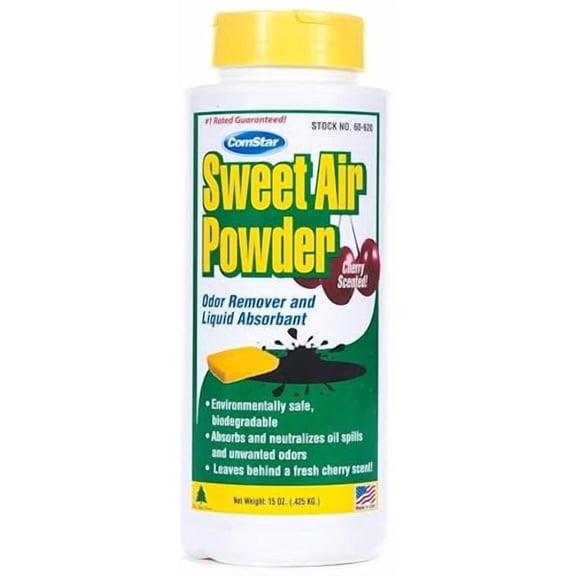Comstar Sweet Air Powder Made in USA, 15 Oz. (60-620) White