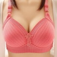 thumbnail image 1 of Bra Woman's Solid Color Fashion Bowknot Comfortable Hollow Out Bra Underwear No Rims 0 on Clearance, 1 of 9
