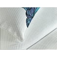 thumbnail image 4 of Ambesonne Octopus Quilted Bedspread Set 3 Pcs, Abstract Marine Pattern, King Size, Violet Blue Turquoise, 4 of 5
