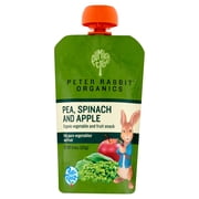 Pumpkin Tree Peter Rabbit Organics Pea, Spinach and Apple Snack, 4.4 oz, 10 pack