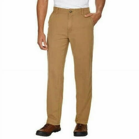 G.H. Bass & Co. Men's Stretch Canvas Pant Brown Tan Size 40x34