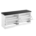thumbnail image 5 of Shoe Rack Bench with Storage - Entryway Bench with Cushioned Seat & Flip Drawers, 39.4 x 12 x 18.7 Inch, 5 of 5