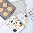 thumbnail image 5 of Yayeee Pot Holders Kitchen Heat Resistant with Pocket 7"x9.8" Cotton Oven Cooking Hot Pads, White Halloween Pattern, 5 of 7