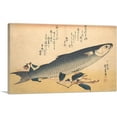 thumbnail image 1 of ARTCANVAS Bora Fish with Camellia Canvas Art Print by Utagawa Hiroshige - Size: 12" x 8" (0.75" Deep), 1 of 9