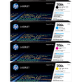 thumbnail image 2 of Combo de 4 Toners Originales HP 206A Negro Cyan Magenta Amarillo, 2 of 2