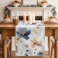 thumbnail image 2 of Table Runner 60 Inches Long for Kitchen Dining, Blue Yellow Flowers Dresser Scarf Farmhouse, Dining Table Decorations for Wedding/Parties, Spring Summer Garden Wildflowers 13 x 60 In, 2 of 8