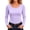 Purple, variant on QINGFSAP Womens Scoop Neck Long Sleeve Tops Slim Fit Solid Basic Layering Tee Shirts