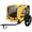 Yellow, variant on Light Blue Pet Bike Trailer - Foldable Dog Cart for Bicycle with Quick Release Wheels & Safety Leash
