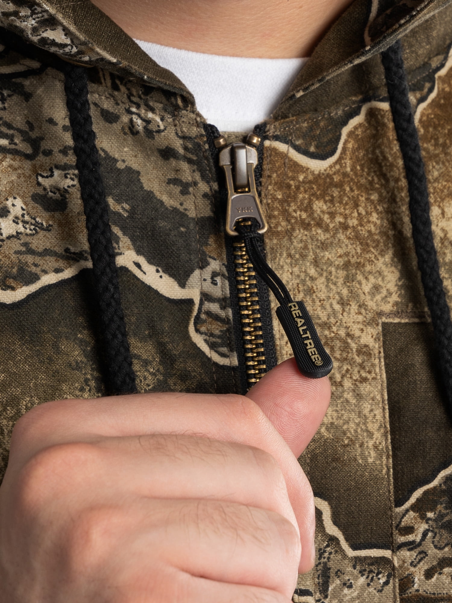 Realtree Men's Sherpa Lined Bomber Jacket, Realtree Excape, 3XL