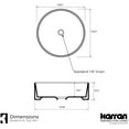 thumbnail image 4 of Karran Usa Vc-422 Valera 16-1/2" Circular Vitreous China Vessel Bathroom Sink - White, 4 of 5