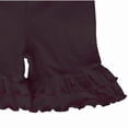 thumbnail image 3 of AnnLoren Girls Black Stretch Cotton Knit RuffleButts Shorts Baby/Toddler, 3 of 3
