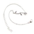 thumbnail image 3 of Aloy Anklet Creative Beautiful Simple Toble Chain Ornament Exquisite Faet Fashion Accessory Girl Jewelry for Decor Silver Inevent AP009277-02, 3 of 7