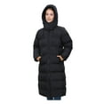 thumbnail image 6 of Rokka&Rolla Women's Below The Knee Puffer Coat Seamless Parka Jacket, 6 of 11