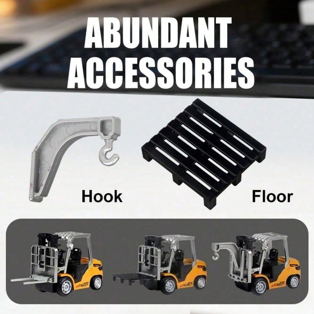 1:22 RC Construction Vehicle Toy –  Excavator/Bulldozer/Crane with Realistic Lights & Sounds, DIY Combination, Sturdy ABS, Perfect for Imaginative Play, Indoor & Outdoor Sandpit