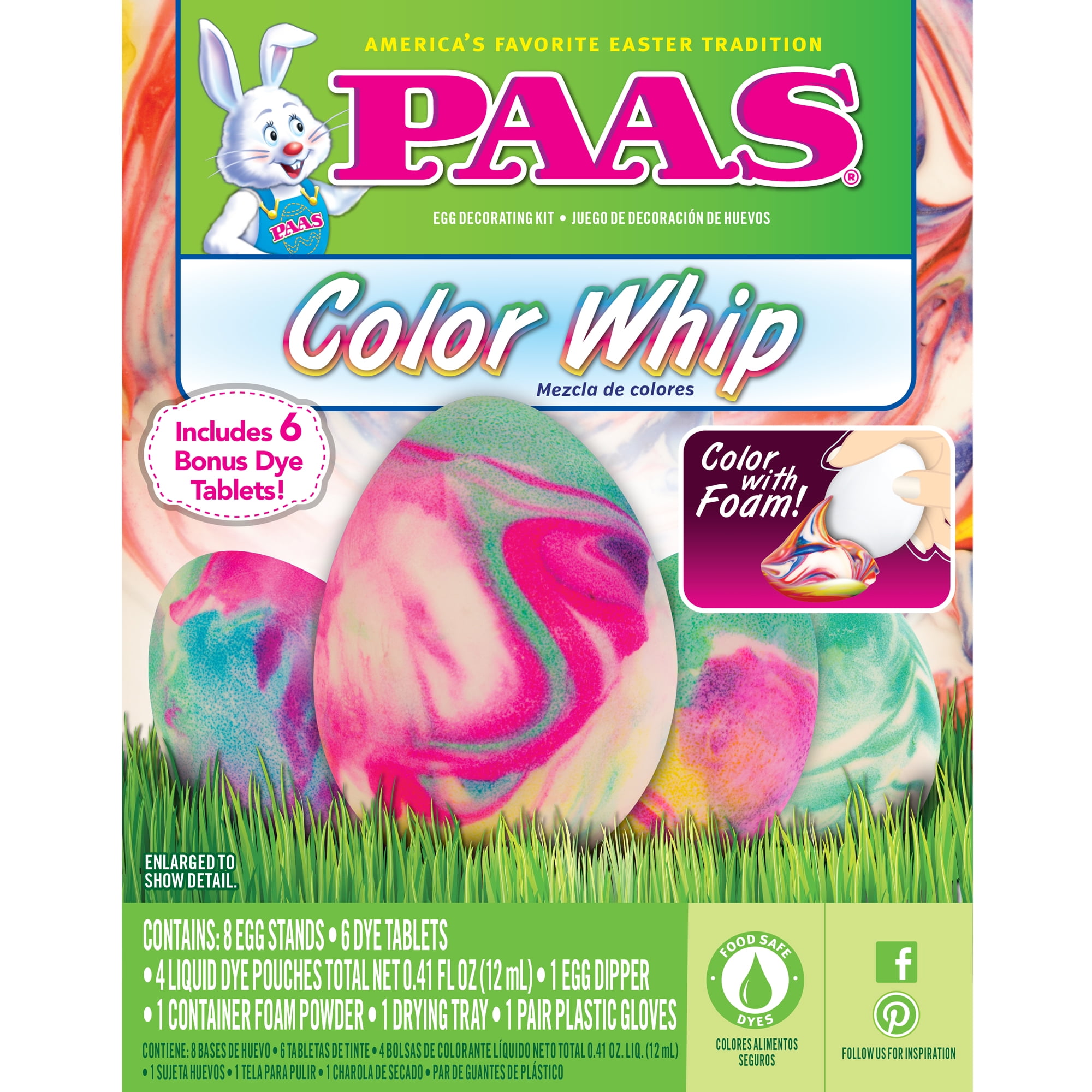 PAAS COLOR WHIP EGG DECORATING KIT