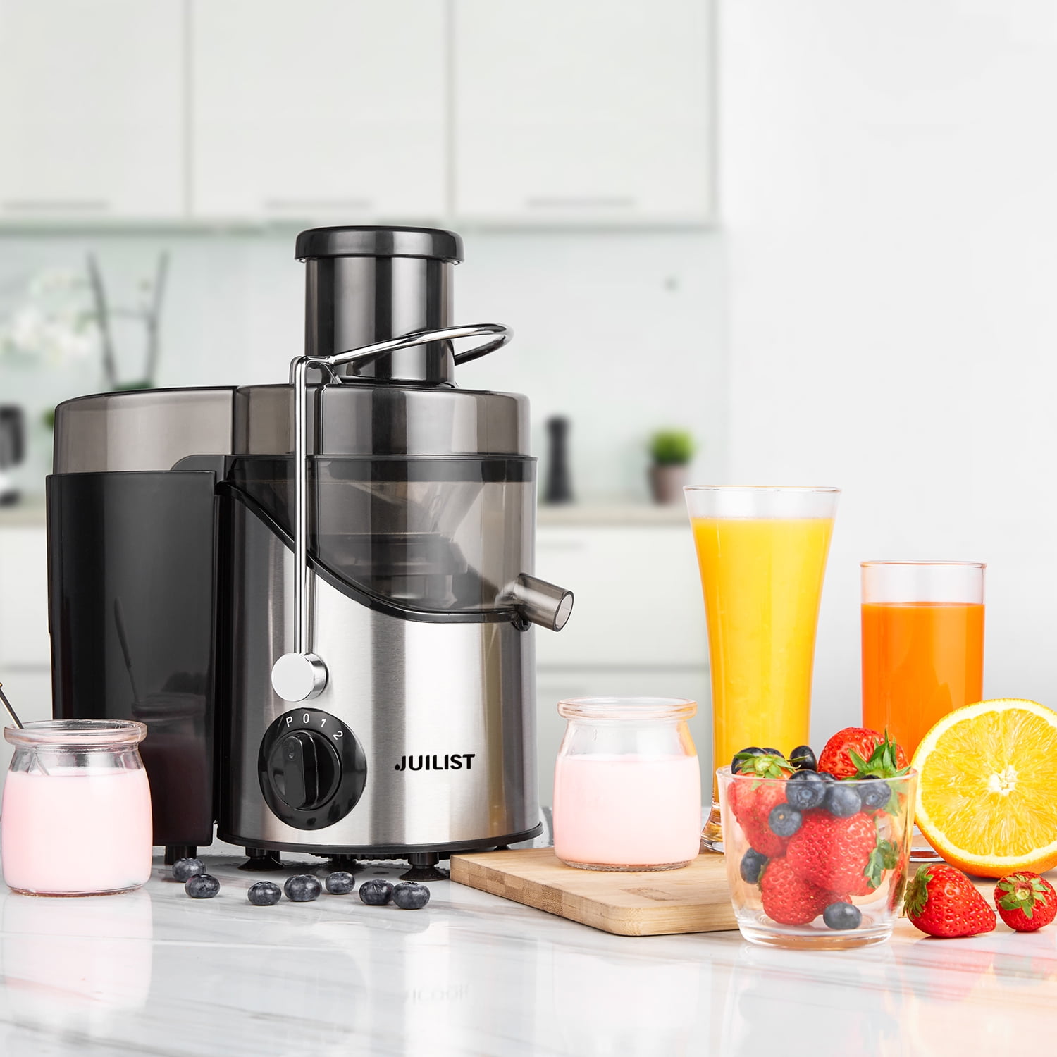 Aicok Juicer, 1000W Juice Extractor Fruit Vegetable, Stainless Steel